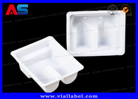 White Color Plastic Tray To Hold 2× 2ml Vial For Semaglutide Packaging MOQ 100pcs