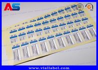 ODM Peptide Bottle Labels Stickers For Injections Peptide Custom Silver Foil Printing